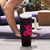 Pink Hawaiian Hibiscus Shaka Sign Tumbler With Handle