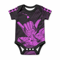 Hawaii Shaka Sign Baby Onesie Purple Version LT9 Purple - Polynesian Pride