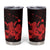 Red Hawaiian Hibiscus Shaka Sign Tumbler Cup