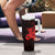 Red Hawaiian Hibiscus Shaka Sign Tumbler With Handle