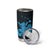 Blue Hawaiian Hibiscus Shaka Sign Tumbler Cup