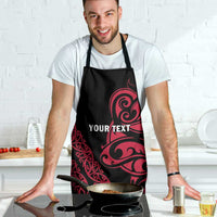 All Black Maori Tribal Tattoo Personalised Apron Classic Red Polynesian Style LT9 - Polynesian Pride