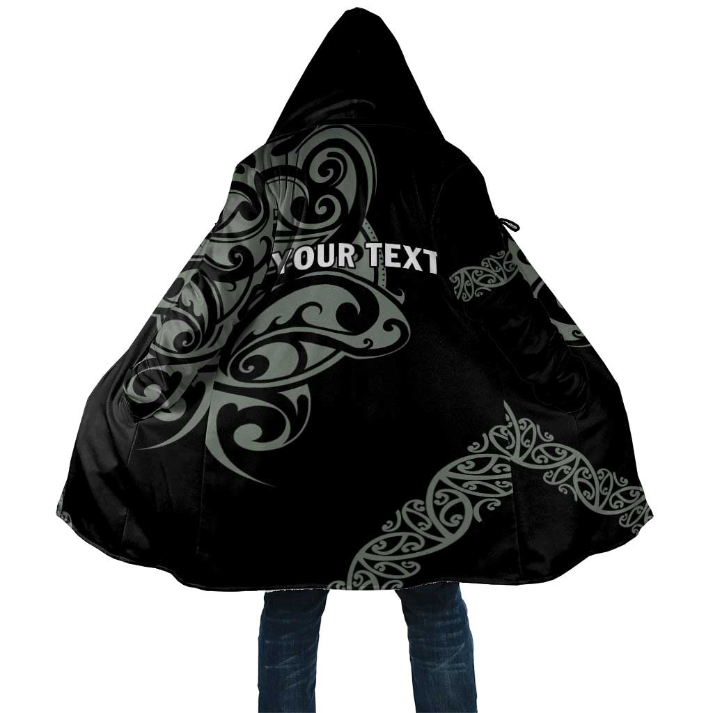 All Black Maori Tribal Tattoo Personalised Cloak Moss Green Polynesian Style LT9 Unisex Green - Polynesian Pride