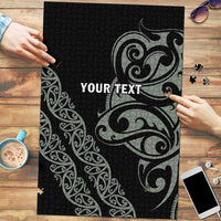 All Black Maori Tribal Tattoo Personalised Puzzle Moss Green Polynesian Style LT9 Green - Polynesian Pride