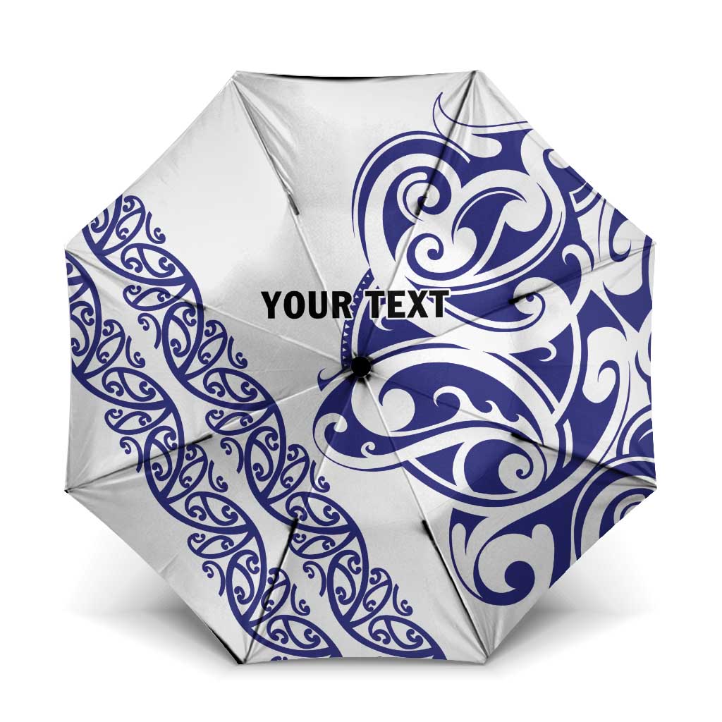 All White Maori Tribal Tattoo Personalised Umbrella Dark Blue Polynesian Style LT9 One Size Folded 11.42 inch Opened Diameter 37.4 inch Blue - Polynesian Pride