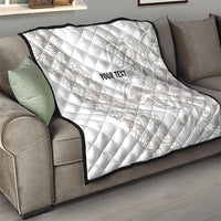 All White Maori Tribal Tattoo Personalised Quilt Stone Gray Polynesian Style LT9 - Polynesian Pride