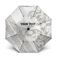All White Maori Tribal Tattoo Personalised Umbrella Stone Gray Polynesian Style LT9 One Size Folded 11.42 inch Opened Diameter 37.4 inch Gray - Polynesian Pride
