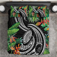 Polynesian Pacific Rugby Tribal Bedding Set Tropical Vibe LT9 Black - Polynesian Pride