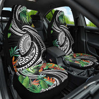 Polynesian Pacific Rugby Tribal Car Seat Cover Tropical Vibe LT9 One Size Black - Polynesian Pride
