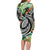 Polynesian Pacific Rugby Tribal Family Matching Long Sleeve Bodycon Dress and Hawaiian Shirt Tropical Vibe