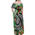 Polynesian Pacific Rugby Tribal Family Matching Off Shoulder Maxi Dress and Hawaiian Shirt Tropical Vibe