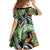 Polynesian Pacific Rugby Tribal Family Matching Off Shoulder Short Dress and Hawaiian Shirt Tropical Vibe