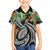 Polynesian Pacific Rugby Tribal Family Matching Off Shoulder Short Dress and Hawaiian Shirt Tropical Vibe