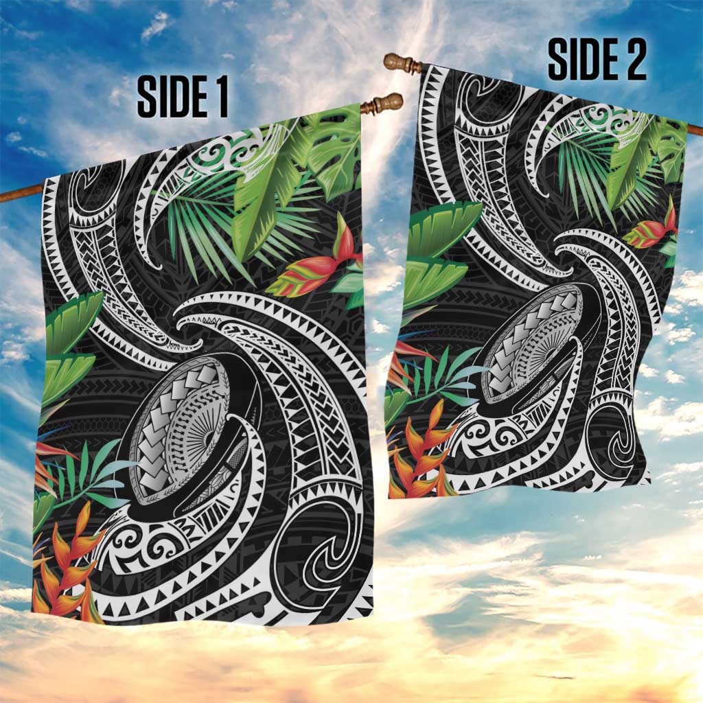 Polynesian Pacific Rugby Tribal Garden Flag Tropical Vibe LT9 - Polynesian Pride