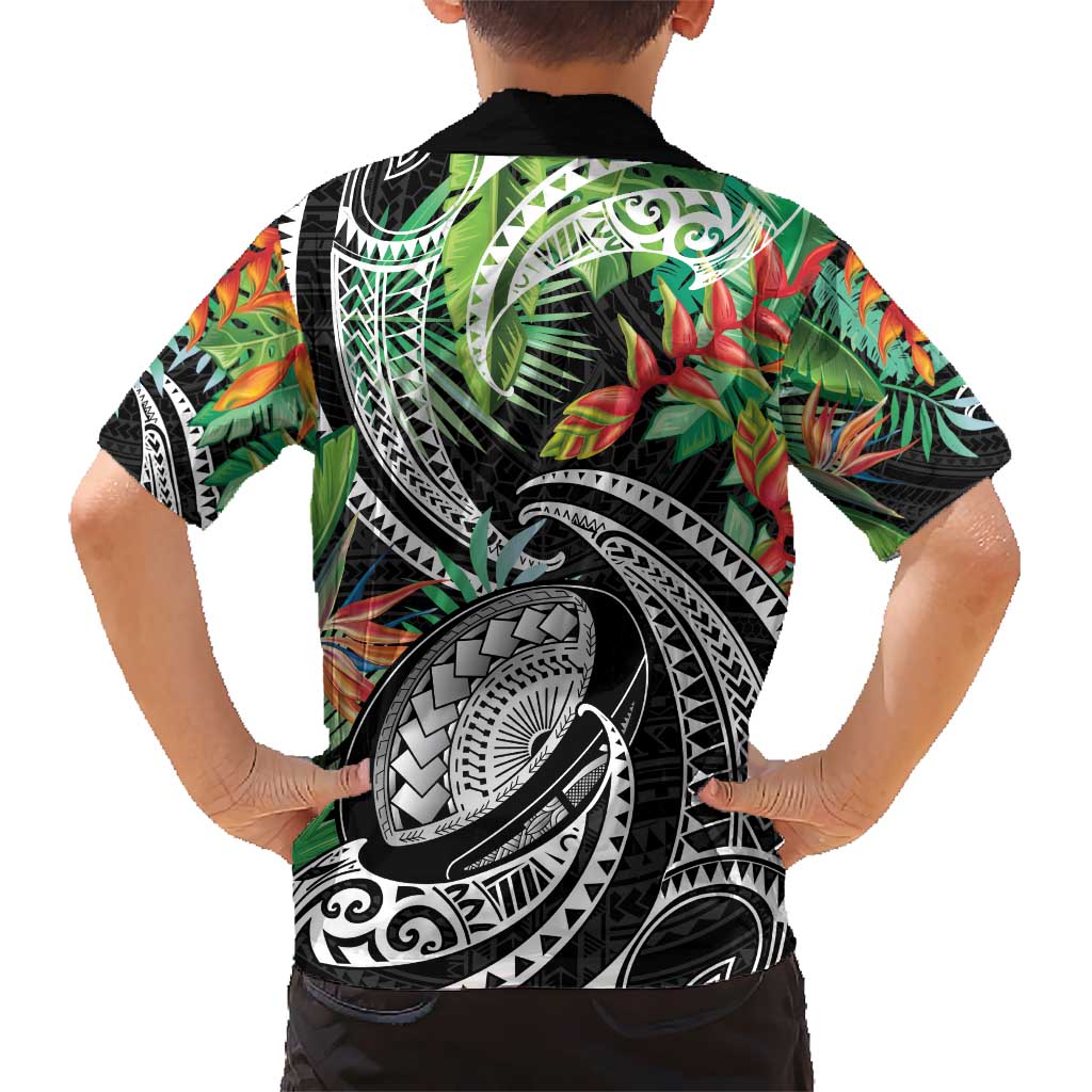 Polynesian Pacific Rugby Tribal Kid Hawaiian Shirt Tropical Vibe LT9 - Polynesian Pride