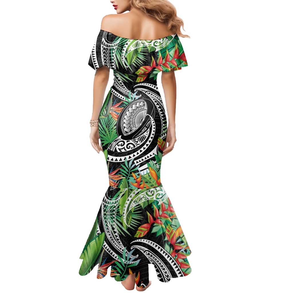 Polynesian Pacific Rugby Tribal Mermaid Dress Tropical Vibe LT9 - Polynesian Pride