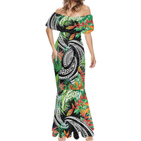 Polynesian Pacific Rugby Tribal Mermaid Dress Tropical Vibe LT9 - Polynesian Pride