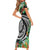 Polynesian Pacific Rugby Tribal Short Sleeve Bodycon Dress Tropical Vibe