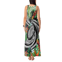 Polynesian Pacific Rugby Tribal Tank Maxi Dress Tropical Vibe LT9 - Polynesian Pride