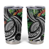 Polynesian Pacific Rugby Tribal Tumbler Cup Tropical Vibe LT9 Black - Polynesian Pride
