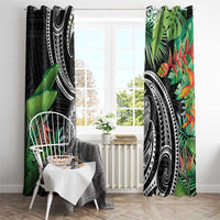 Polynesian Pacific Rugby Tribal Window Curtain Tropical Vibe LT9 - Polynesian Pride