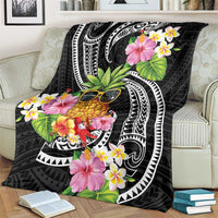 Hau'oli Makahiki Hou Blanket Aloha Pineapple Tropical Vibe LT9 - Polynesian Pride