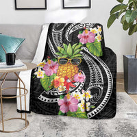 Hau'oli Makahiki Hou Blanket Aloha Pineapple Tropical Vibe LT9 - Polynesian Pride