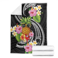 Hau'oli Makahiki Hou Blanket Aloha Pineapple Tropical Vibe LT9 - Polynesian Pride