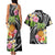 Hau'oli Makahiki Hou Couples Matching Tank Maxi Dress and Hawaiian Shirt Aloha Pineapple Tropical Vibe