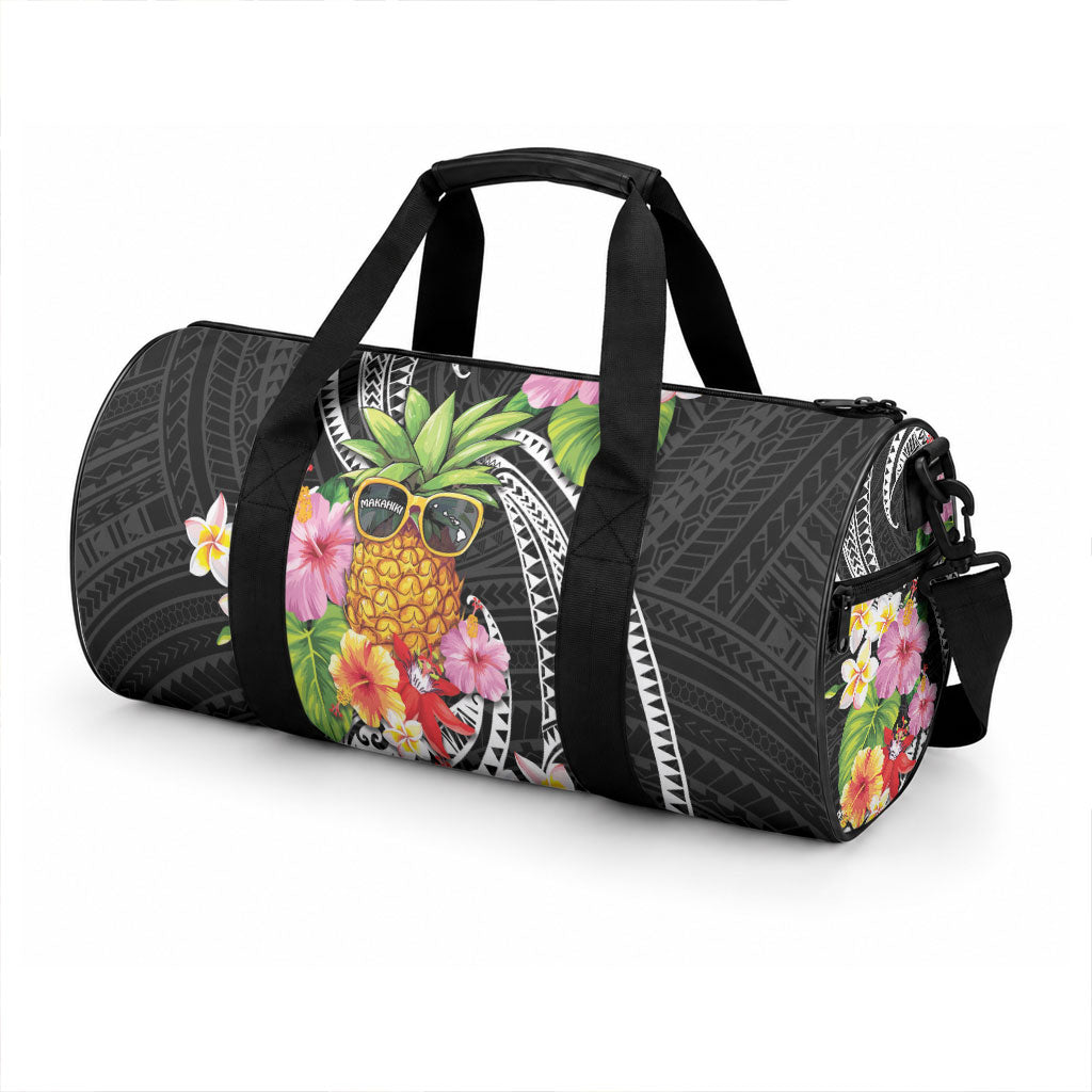 Hau'oli Makahiki Hou Duffle Bag Aloha Pineapple Tropical Vibe LT9 - Polynesian Pride