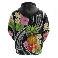 Hau'oli Makahiki Hou Hoodie Aloha Pineapple Tropical Vibe LT9 - Polynesian Pride