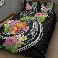 Hau'oli Makahiki Hou Quilt Bed Set Aloha Pineapple Tropical Vibe LT9 - Polynesian Pride