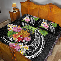 Hau'oli Makahiki Hou Quilt Bed Set Aloha Pineapple Tropical Vibe LT9 - Polynesian Pride