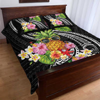 Hau'oli Makahiki Hou Quilt Bed Set Aloha Pineapple Tropical Vibe LT9 - Polynesian Pride