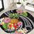 Hau'oli Makahiki Hou Round Carpet Aloha Pineapple Tropical Vibe