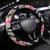 Hau'oli Makahiki Hou Steering Wheel Cover Aloha Pineapple Tropical Vibe