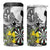 Personalised New Zealand Darts 4 in 1 Can Cooler Tumbler Kowhai Floral with Maori Tattoo