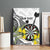 Personalised New Zealand Darts Canvas Wall Art Kowhai Floral with Maori Tattoo