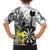 Personalised New Zealand Darts Family Matching Off Shoulder Maxi Dress and Hawaiian Shirt Kowhai Floral with Maori Tattoo