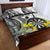 Personalised New Zealand Darts Quilt Bed Set Kowhai Floral with Maori Tattoo