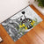 Personalised New Zealand Darts Rubber Doormat Kowhai Floral with Maori Tattoo