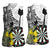 Personalised New Zealand Darts Women Sleeveless Polo Shirt Kowhai Floral with Maori Tattoo