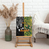 Custom New Zealand vs South Africa Canvas Wall Art Rugby Rivalry Two Nations One Battle LT9 - Polynesian Pride