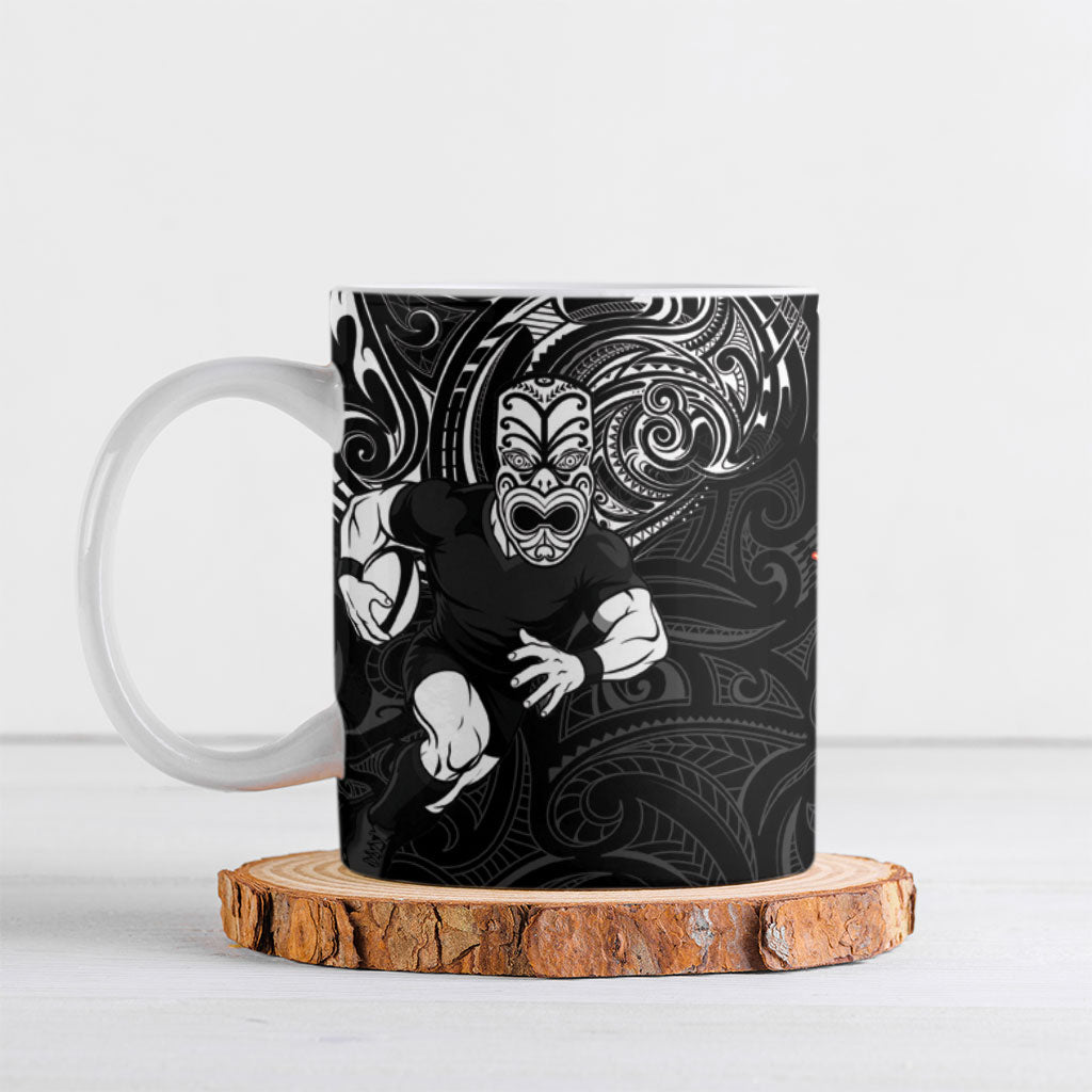 New Zealand vs South Africa Ceramic Mug Rugby Rivalry Two Nations One Battle LT9 Multicolor - Polynesian Pride