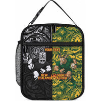 Custom New Zealand vs South Africa Lunch Bag Rugby Rivalry Two Nations One Battle LT9 10.2 × 8.3 × 4.3 inch Multicolor - Polynesian Pride