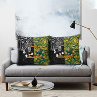 Custom New Zealand vs South Africa Pillow Cover Rugby Rivalry Two Nations One Battle LT9 - Polynesian Pride