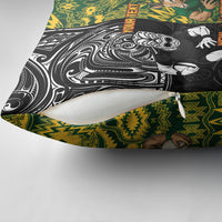 Custom New Zealand vs South Africa Pillow Cover Rugby Rivalry Two Nations One Battle LT9 - Polynesian Pride