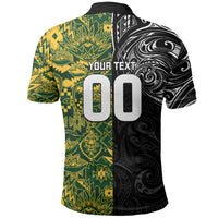 Custom New Zealand vs South Africa Polo Shirt Rugby Rivalry Two Nations One Battle LT9 - Polynesian Pride