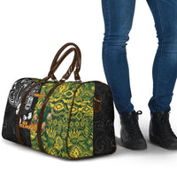 Custom New Zealand vs South Africa Travel Bag Rugby Rivalry Two Nations One Battle LT9 - Polynesian Pride