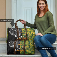 Custom New Zealand vs South Africa Travel Bag Rugby Rivalry Two Nations One Battle LT9 - Polynesian Pride